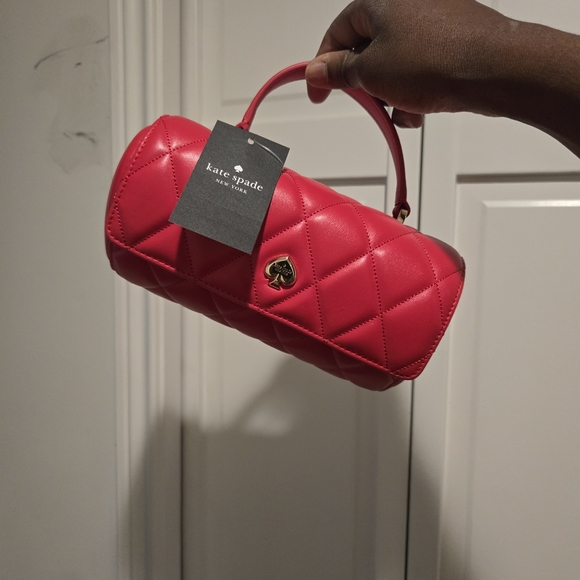 kate spade Handbags - Kate Spade Vibrant Red Quilted Mini Bag